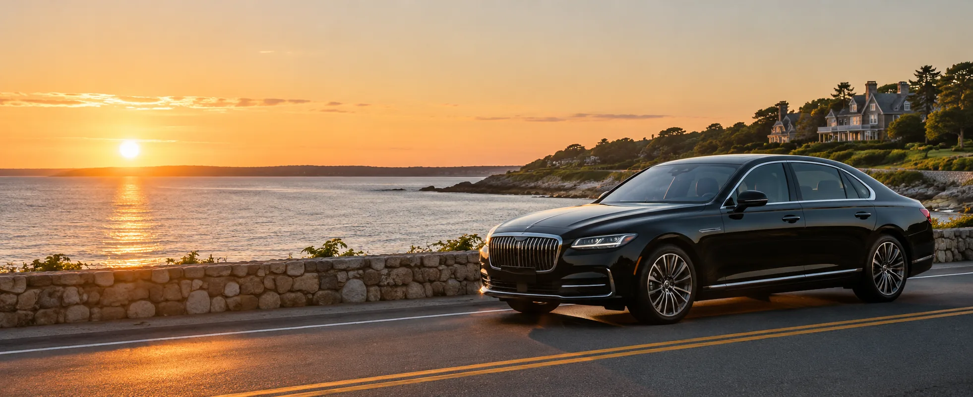 Black private car for longisland travel